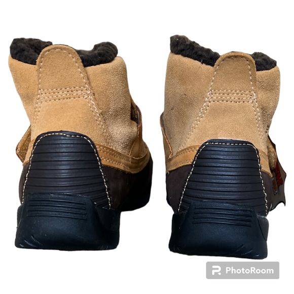 Kids’ juniors’ Timberland waterproof Mallard ankle booties 5.5 wheat brown NEW - Picture 6 of 9